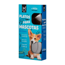Platos Mascotas Member's Mark 2 pzas Gris Drop002