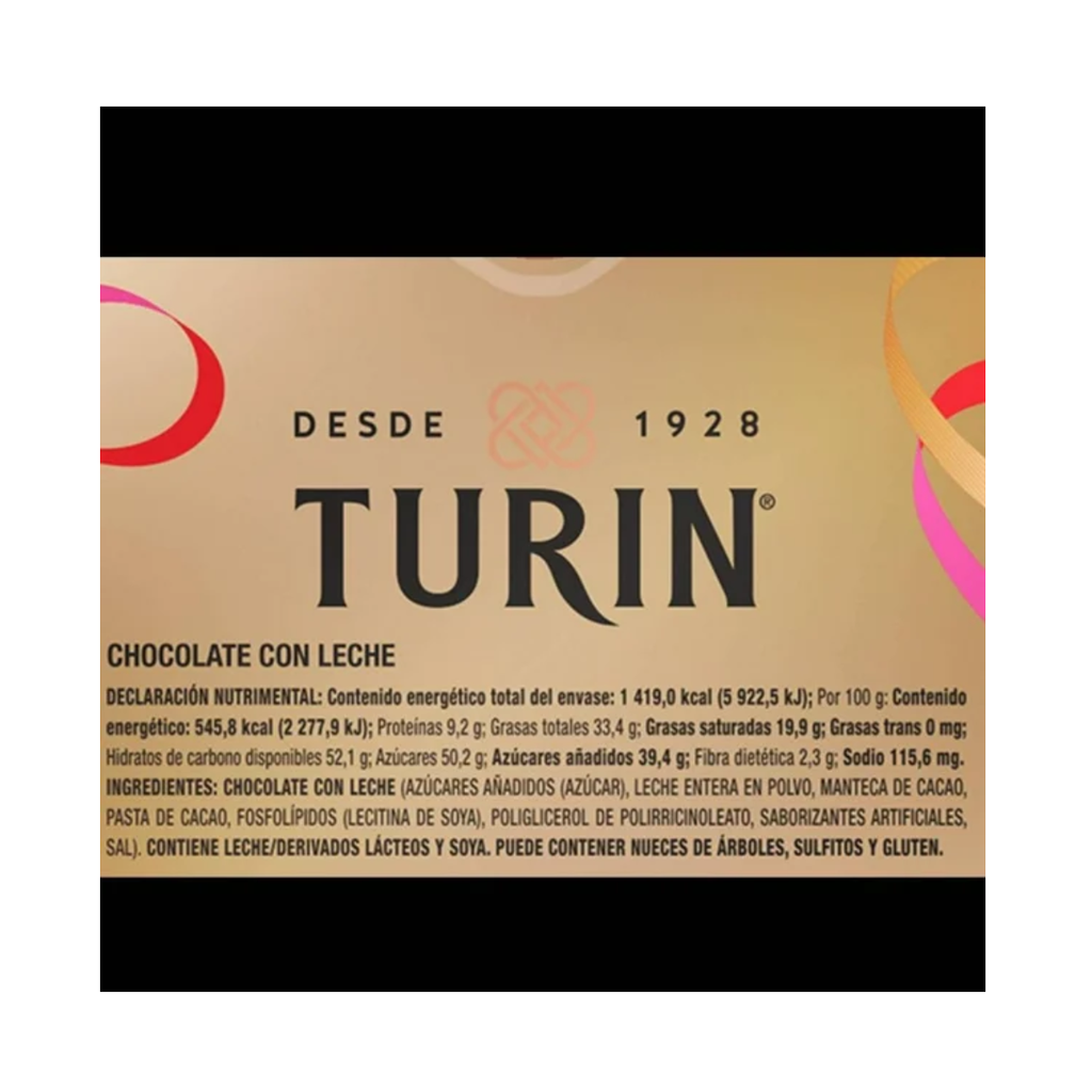 Chocolate Turin Lata De Corazón 260 g Drop002