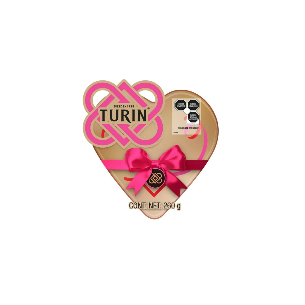 Chocolate Turin Lata De Corazón 260 g Drop002