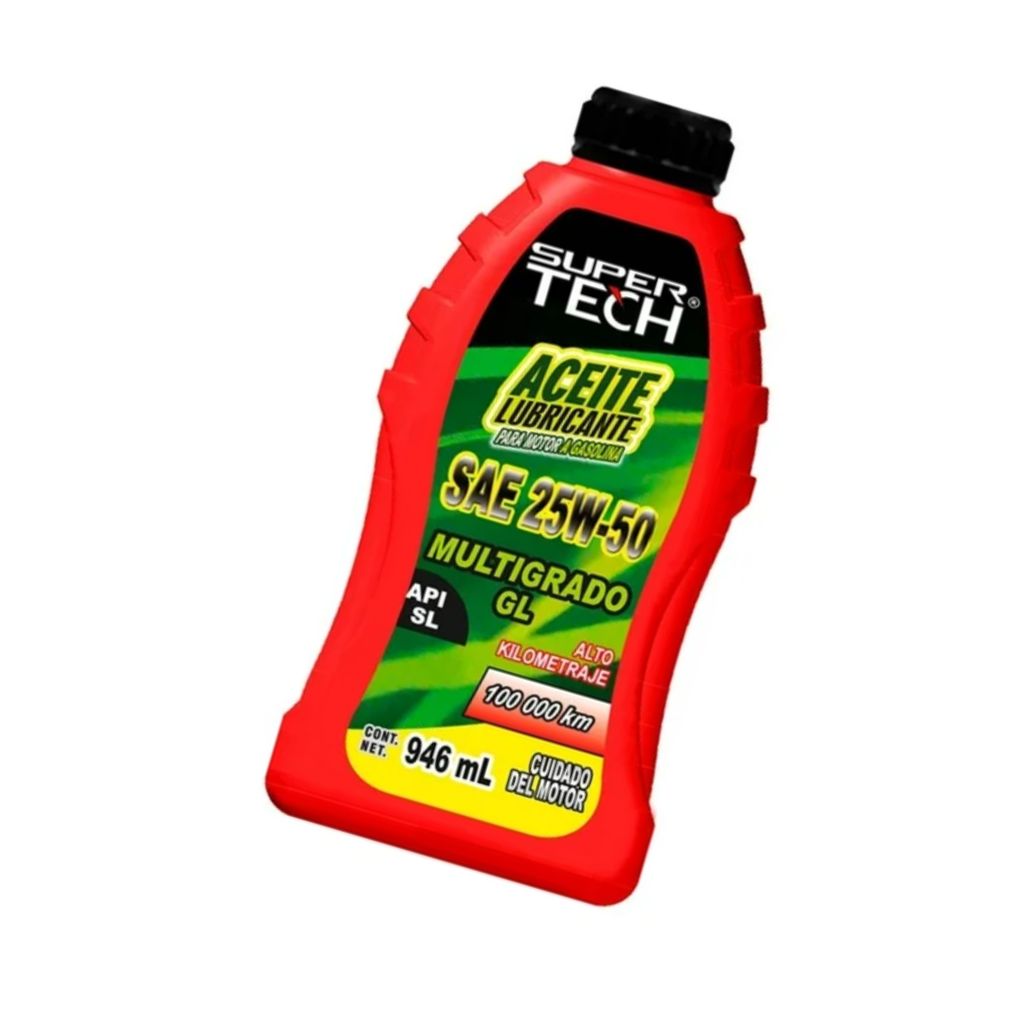 Aceite Alto Kilometraje  25W50 GL de 946ml Drop004