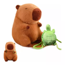 Capibara Peluche Juguetes Con Mochila De Tortuga 20 cm