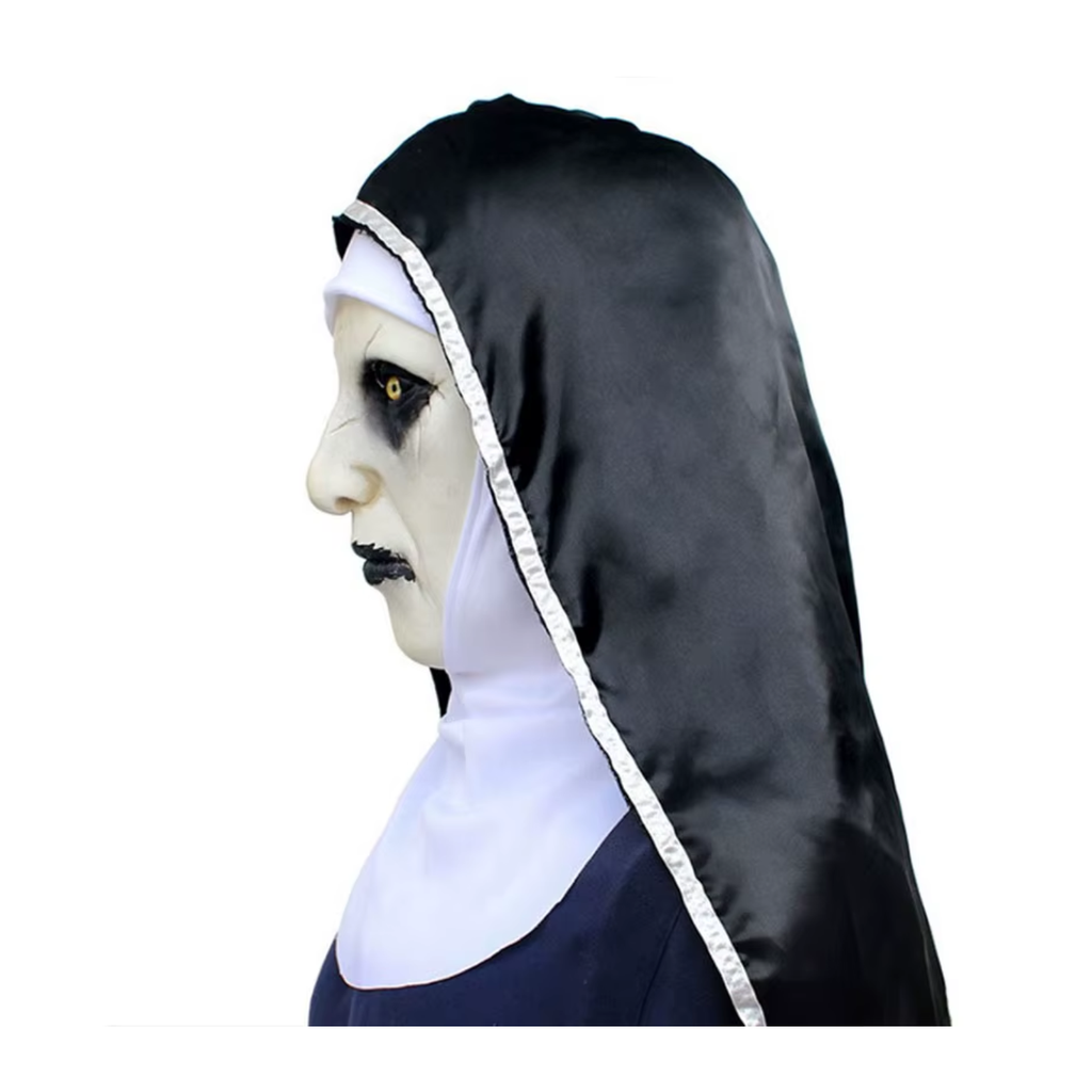 Máscara De Látex De Monja Aterradora Para Halloween