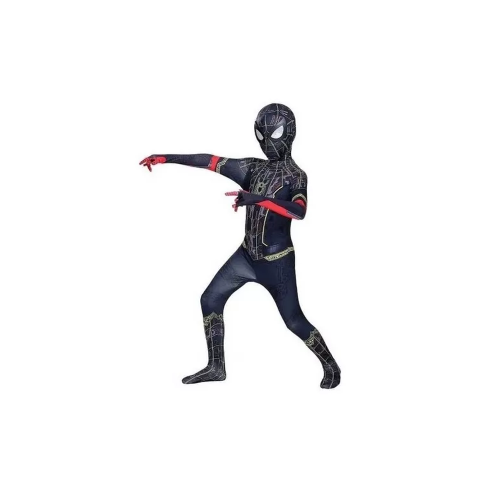Disfraz De Spiderman Dorado No Way Home Lycra!