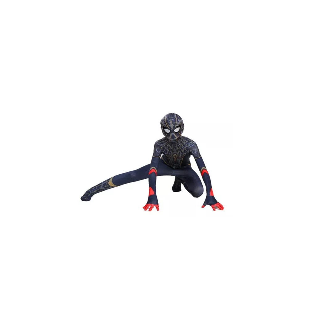 Disfraz De Spiderman Dorado No Way Home Lycra!