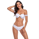 Traje De Baño Bikini Rosa Up Acolchado ! Straples!tirantes