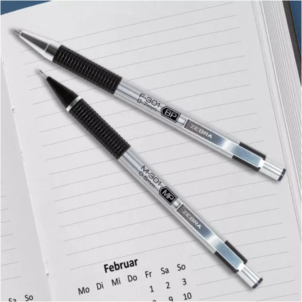 Juego Bolígrafo y Lapicero MF-301 Zebra Negro Bl/1 Drop013