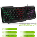 Teclado Gaming War Dragon Para Jugadores Expertos Drop012