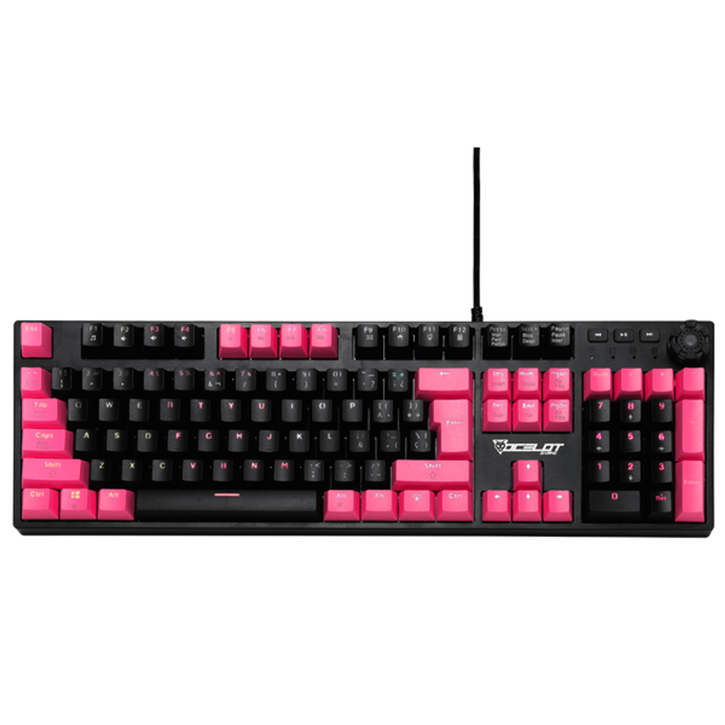 Teclado Gamer Ocelot Rosa Ilum Drop012