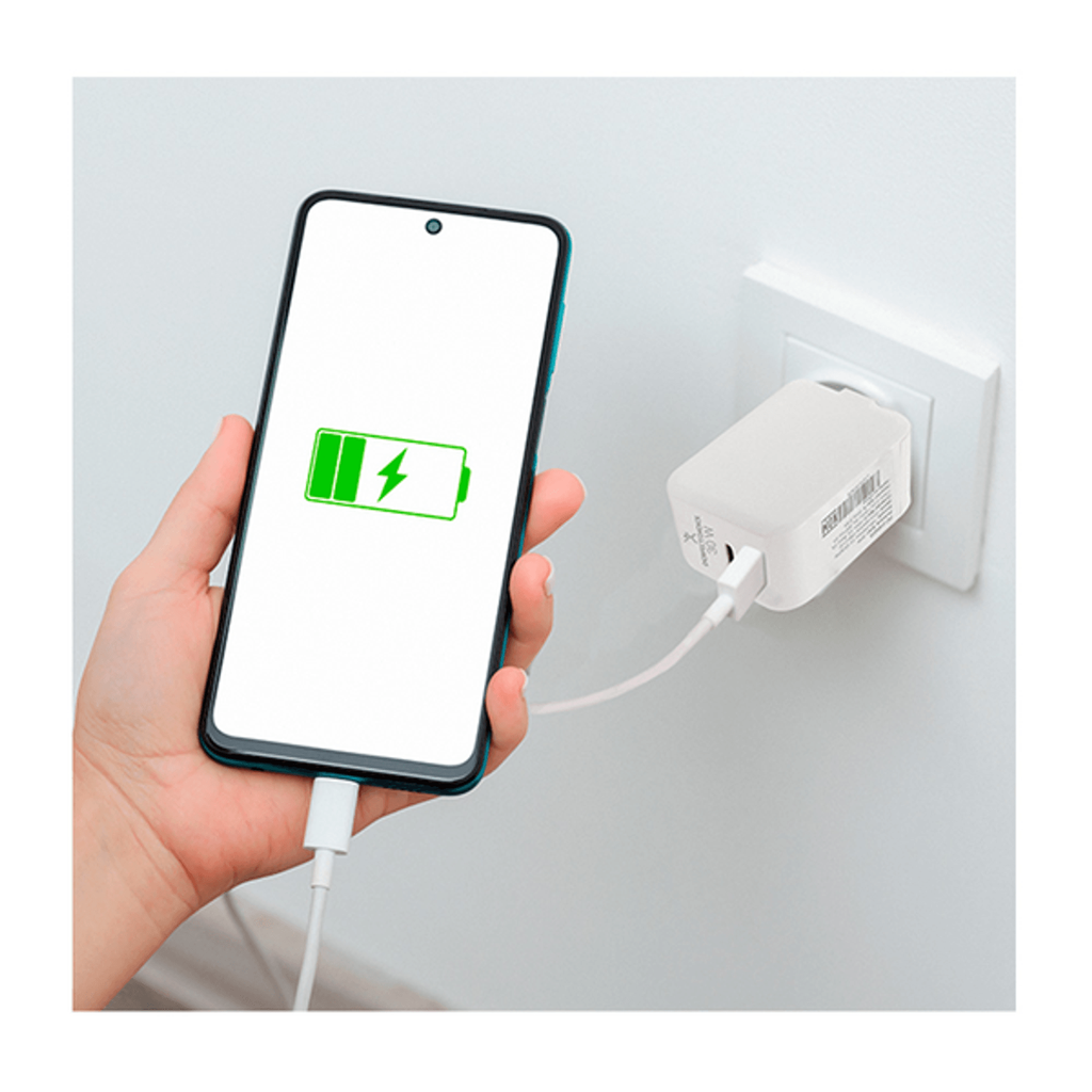Adaptador de Corriente 30 W 2 Usb C - A Drop013