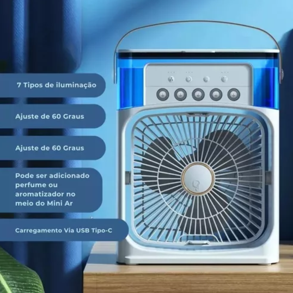 Climatizador portátil frío DL-490 blanco 127V Drop015