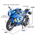 Suzuki Gsx-r1000 Modelo 1:12 Metal Moto Colección Drop015