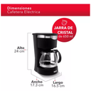 Cafetera Eléctrica Con Jarra De Cristal Rc-caf1 Drop015