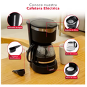 Cafetera Eléctrica Con Jarra De Cristal Rc-caf1 Drop015