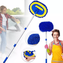 Kit De Cepillos De Microfibra Para Lavar Autos Con Mango