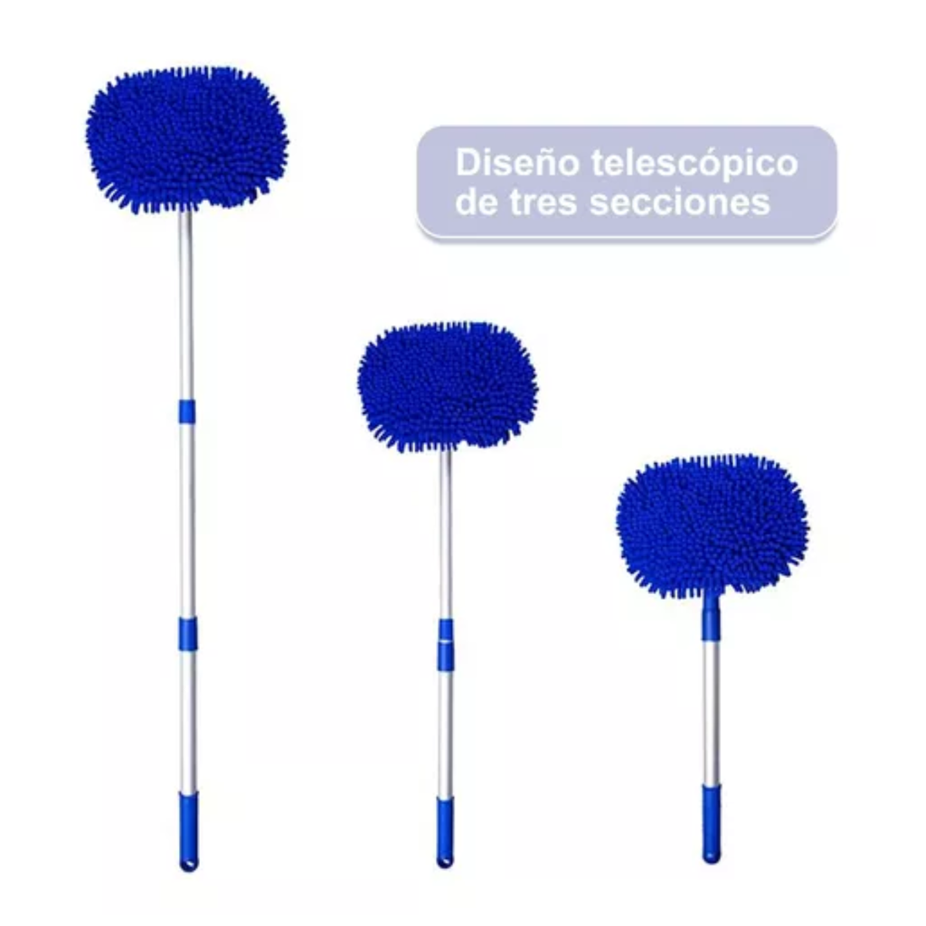 Kit De Cepillos De Microfibra Para Lavar Autos Con Mango