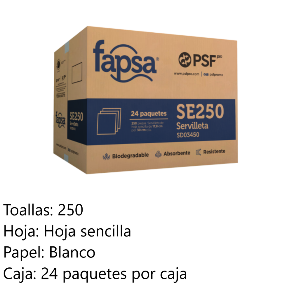 Servilleta Jumbo Barra Fapsa C/6000 Piezas Drop007