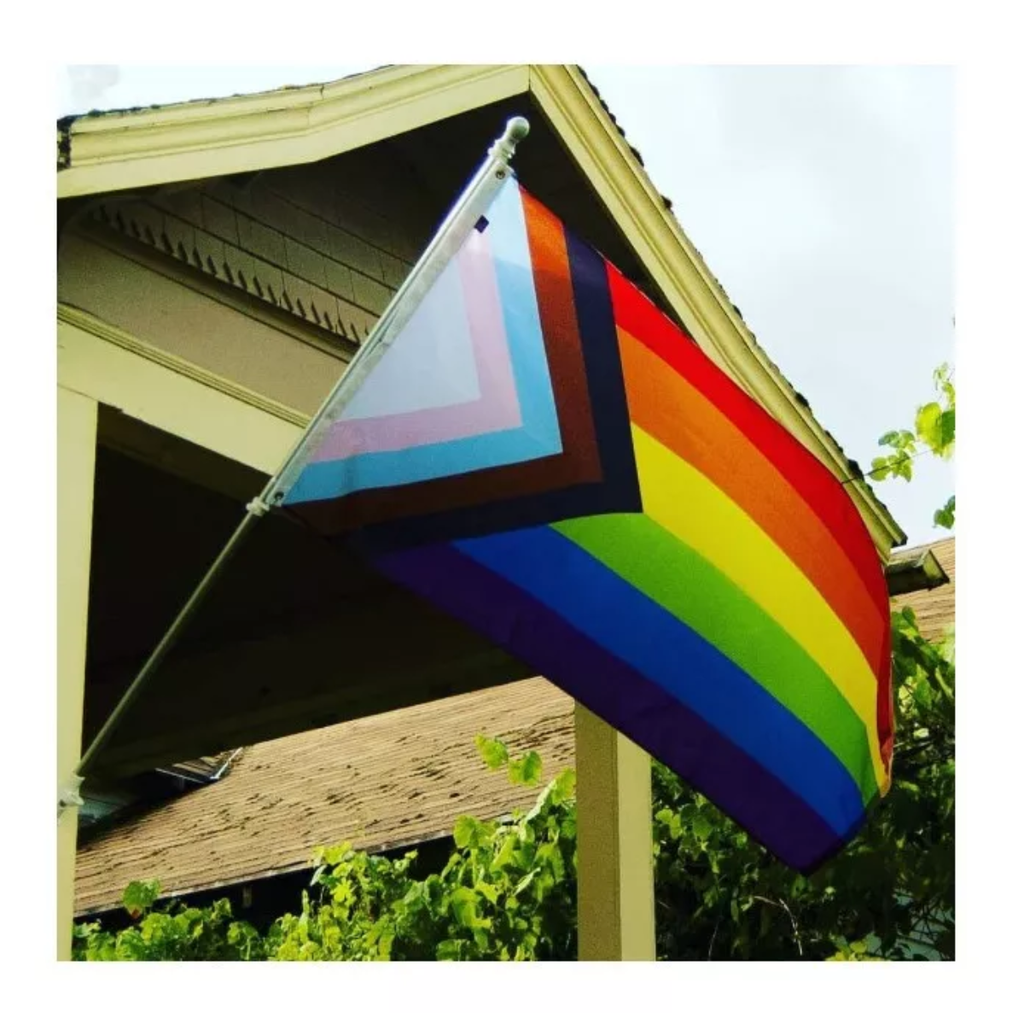 Bandera Orgullo Gay Progresista LGBT+ 90x150 Cm Arcoíris