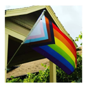 Bandera Orgullo Gay Progresista LGBT+ 90x150 Cm Arcoíris