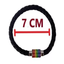 Pulsera Orgullo LGBT Cierre Con Imán Negro Trenzada