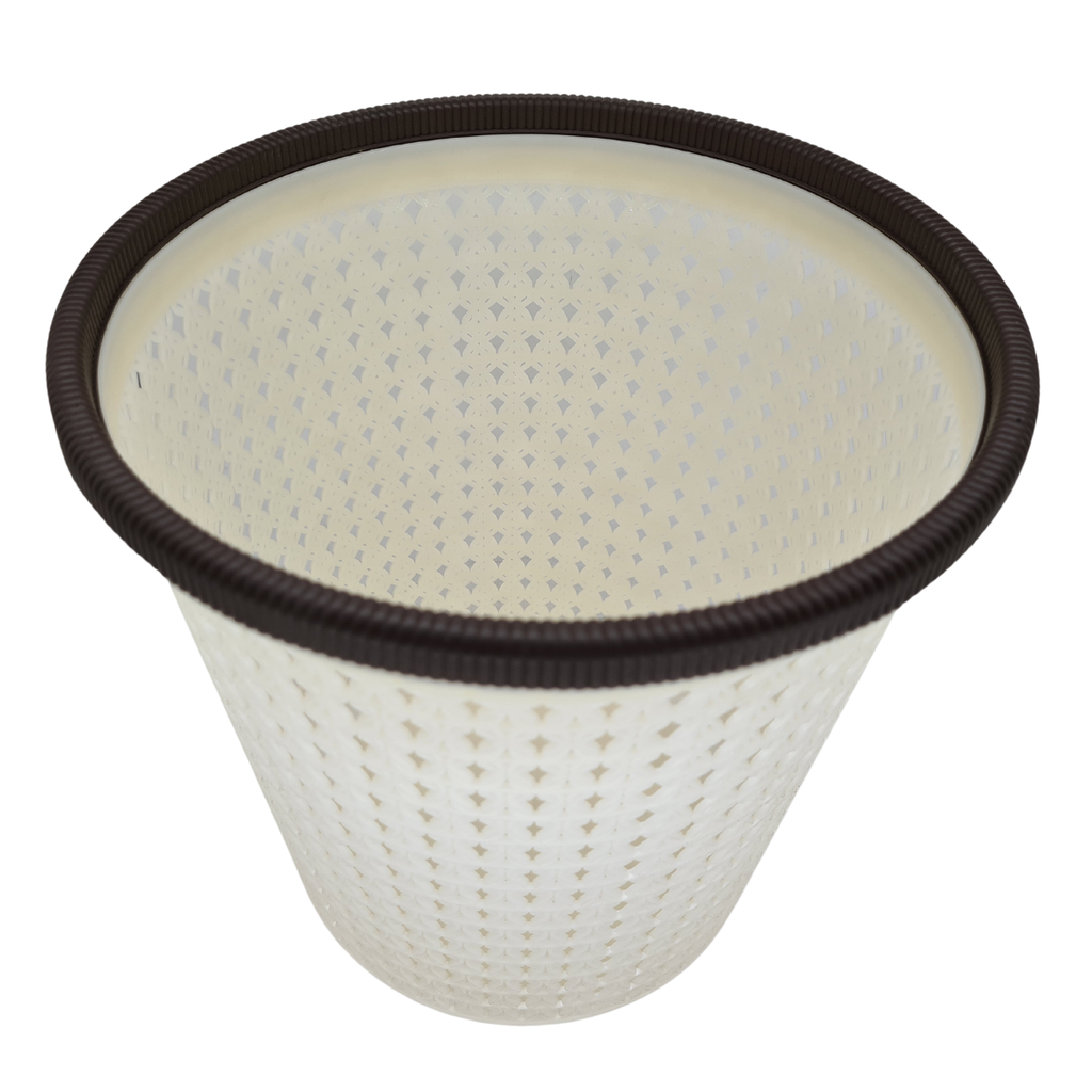 Papelero Mimbre Grande De Plástico