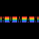 Camisa Gay LGBT Arcoíris Pride Orgullo Human Negra
