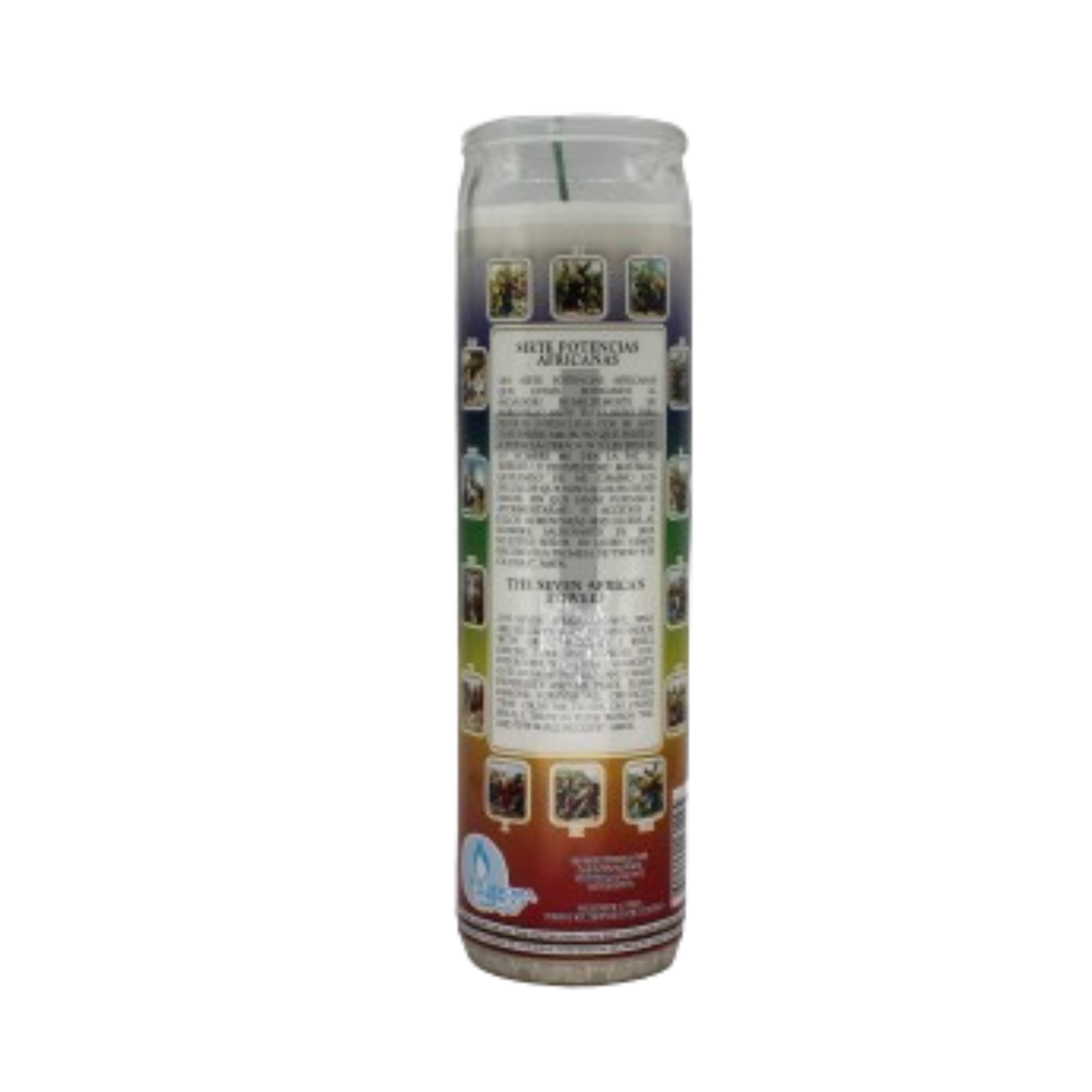 Siete Potencias Africanas Imagen Veladora México VM81029