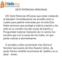 Siete Potencias Africanas Imagen Veladora México VM81029