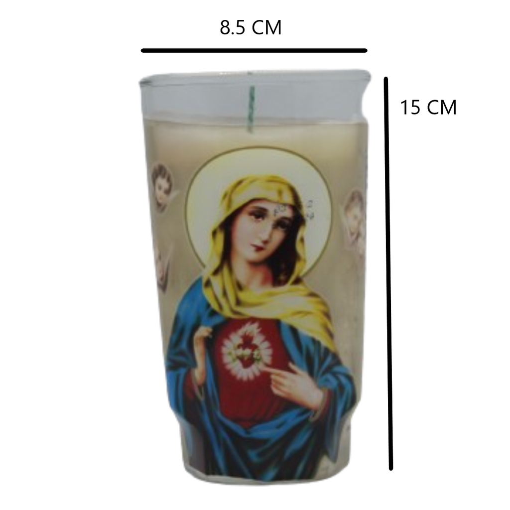 Virgen Del Sagrado Corazón Velas México VM13284