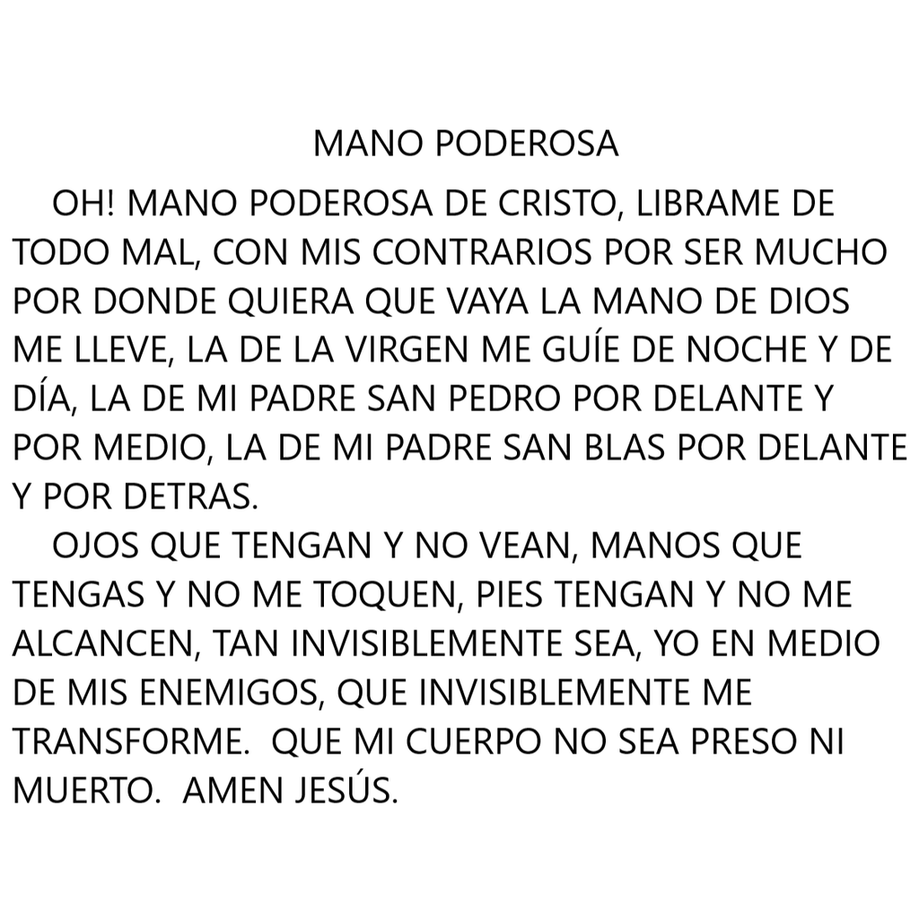 Mano Poderosa Velas México VM13287