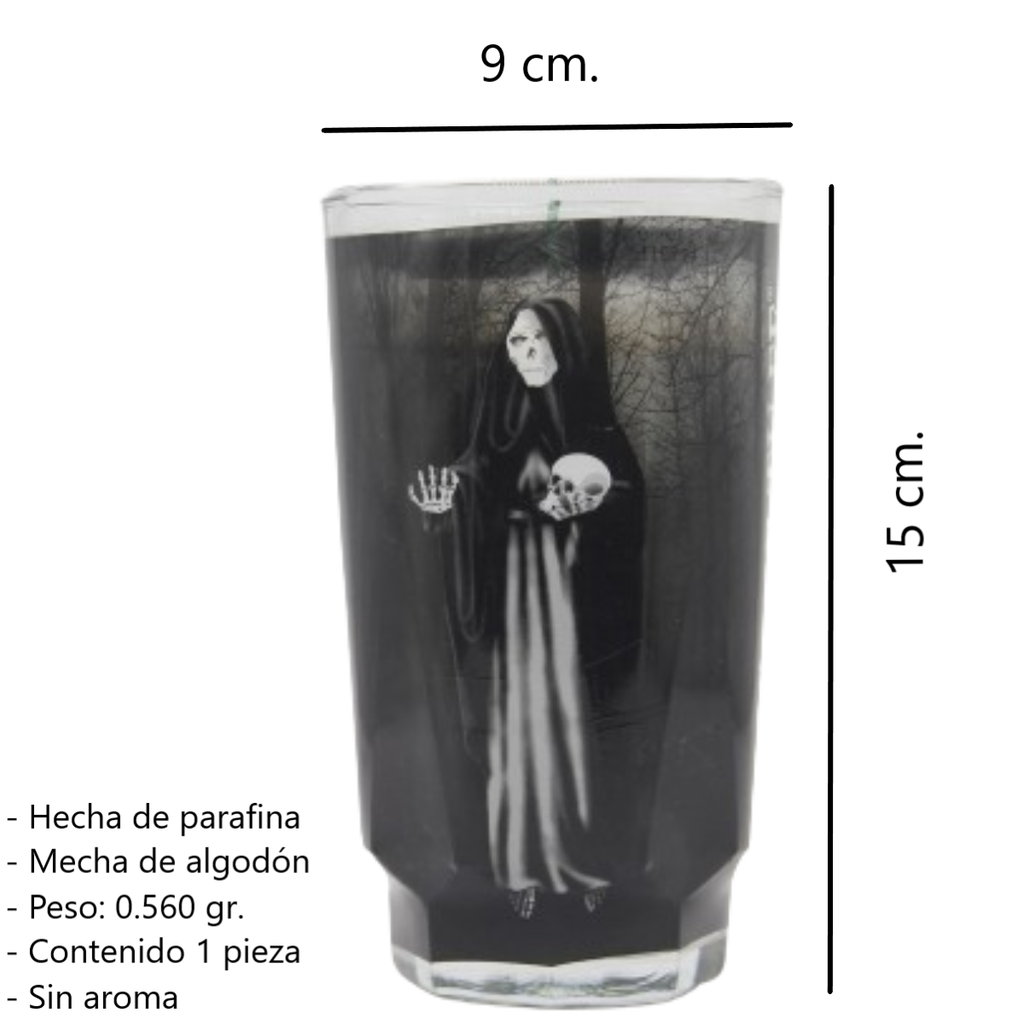 Santísima Muerte Negra Veladora México VM13256