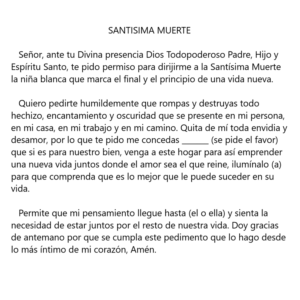 Santísima Muerte Negra Veladora México VM13256
