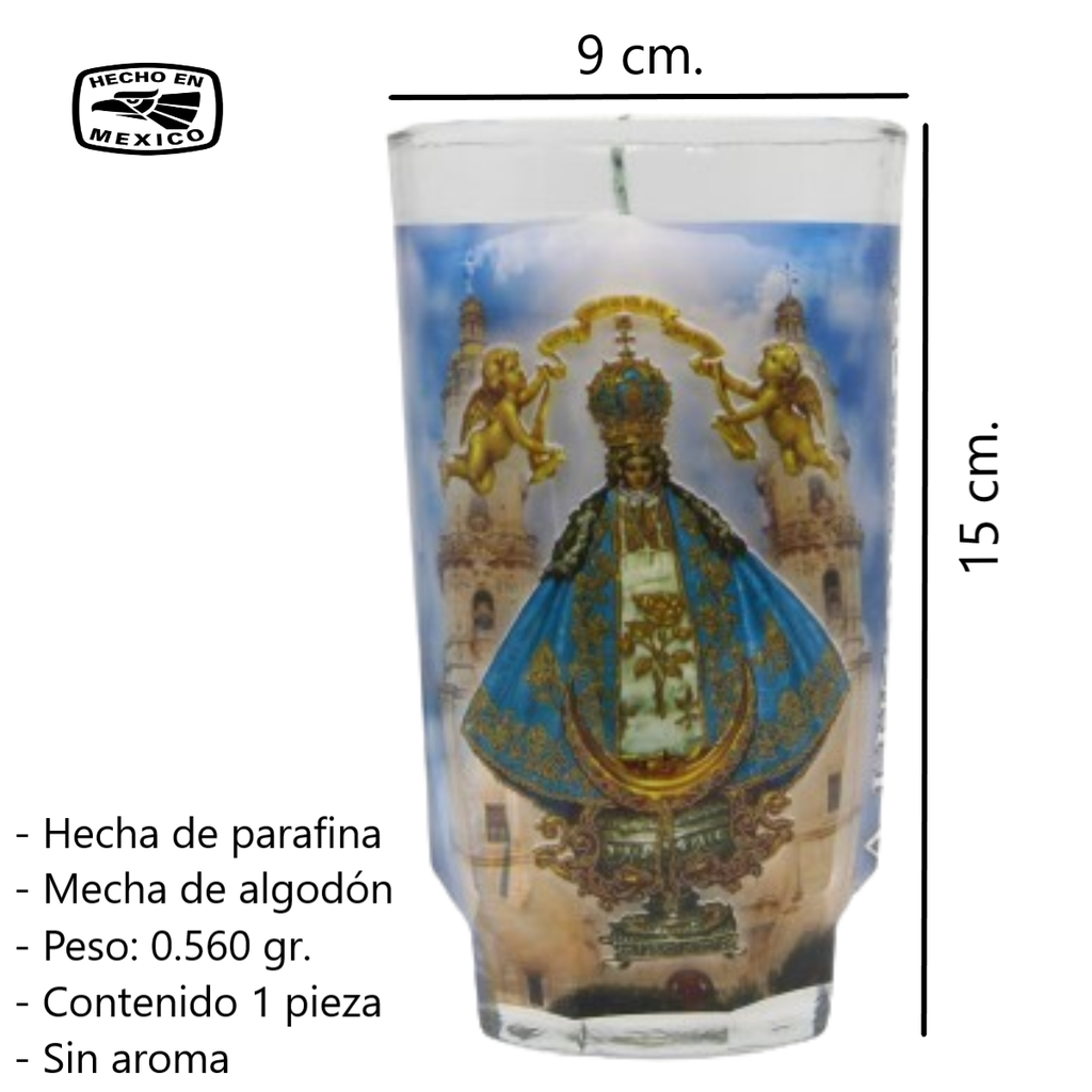 Ntra. Señora De San Juan De Los Lagos Veladora México VM13283