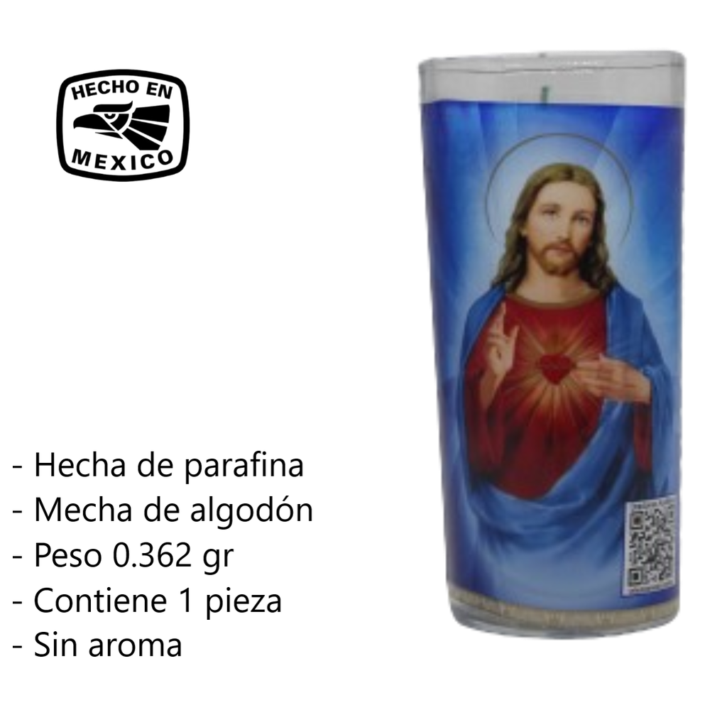 Oración Al Sagrado Corazón Velas México VM71003