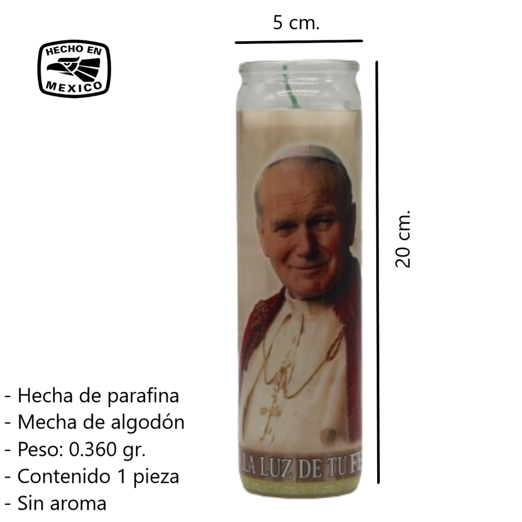 San Juan Pablo II Veladora México VM81044