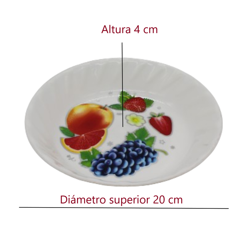 Plato sopero Decorado  PS-01