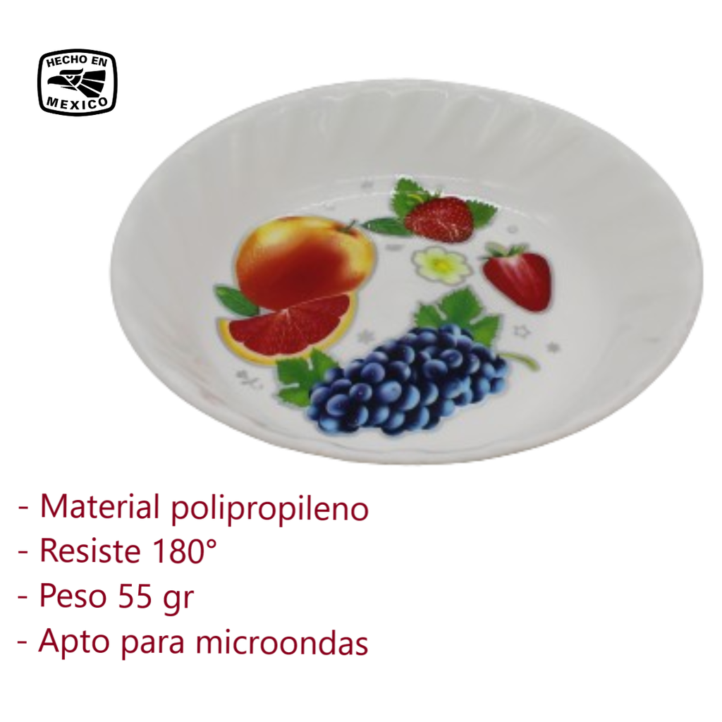 Plato sopero Decorado  PS-01