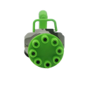 Pistola Burbujas Gatling Pilas Maquina Gun Bubble Juguete Verde Soldado