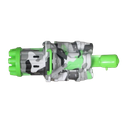 Pistola Burbujas Gatling Pilas Maquina Gun Bubble Juguete Verde Soldado