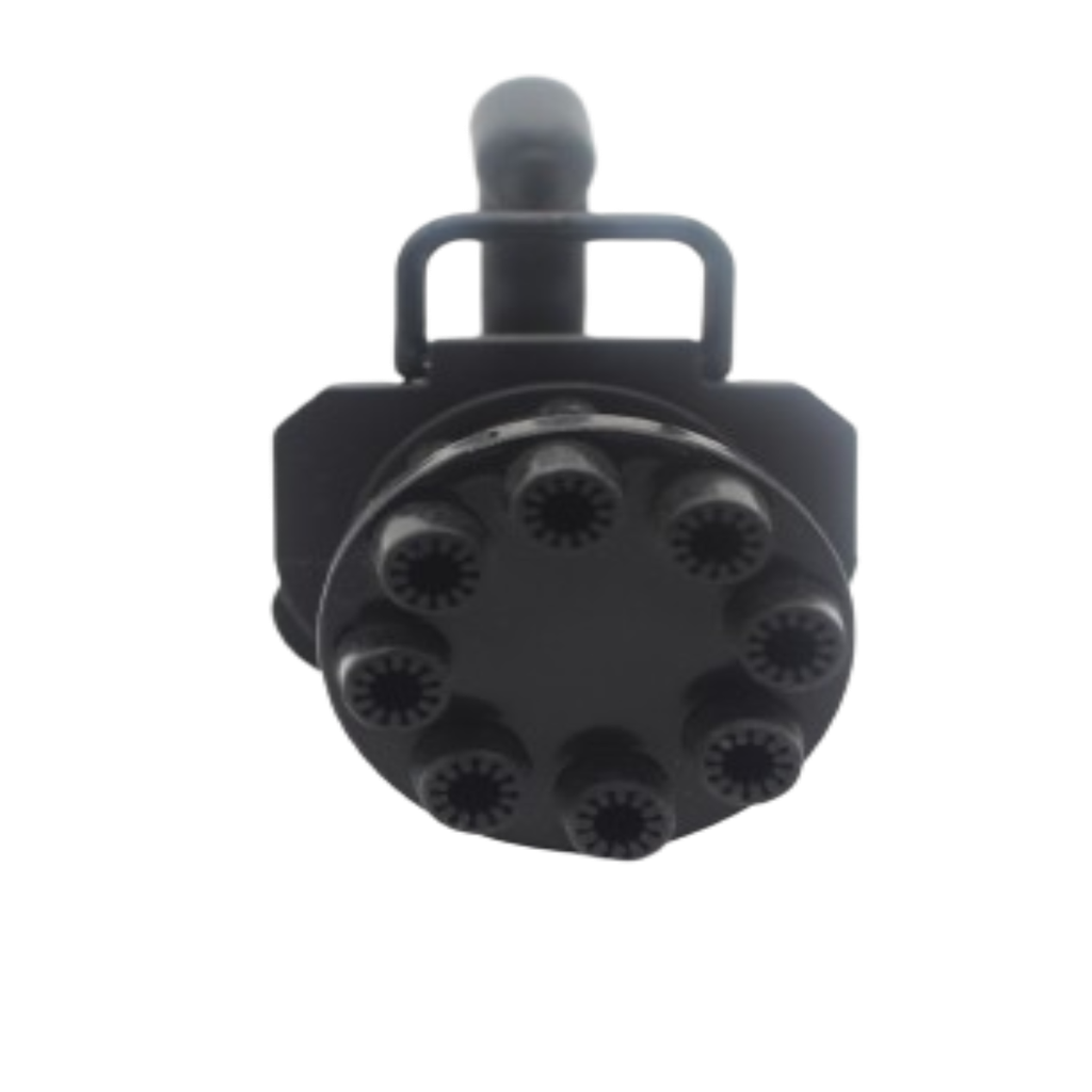 Pistola Burbujas Mini Gatling Pilas Maquina Gun Bubble Juguete KB-47