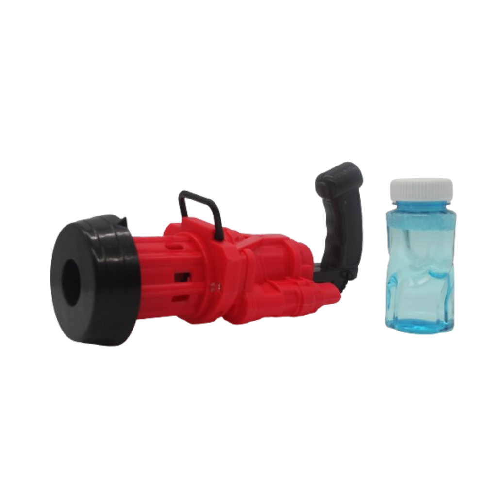 Pistola Burbujas Gatling Pilas Maquina Gun Bubble Juguete KB1122