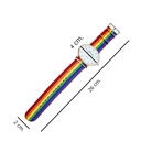 Reloj Análogo Orgullo Lgbt 38mm Sin Segundero Arcoíris Rosa