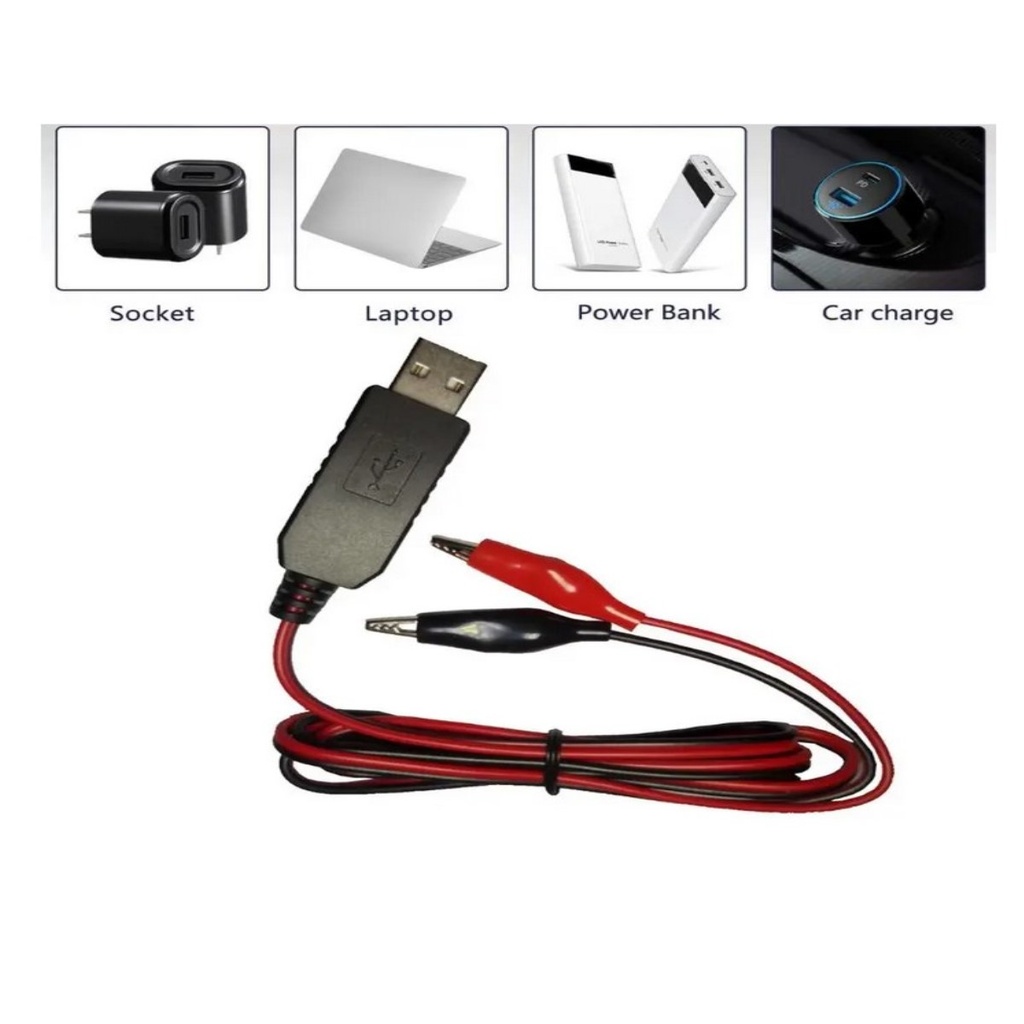 Cable Adaptador De Fuente De Alimentación De 5V,USB a 1,5 V, 3V, 4,5 V, 6V, 9V, 12V