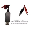 Cable Adaptador De Fuente De Alimentación De 5V,USB a 1,5 V, 3V, 4,5 V, 6V, 9V, 12V