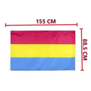 Bandera Pansexual 88.5 X 155 Cm Bandera Pride Orgullo LGBT