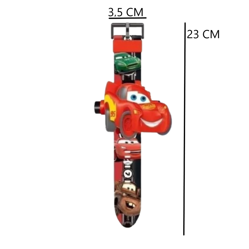 Reloj De Proyección Juguete Para Niños Rayo Mc Queen Cars