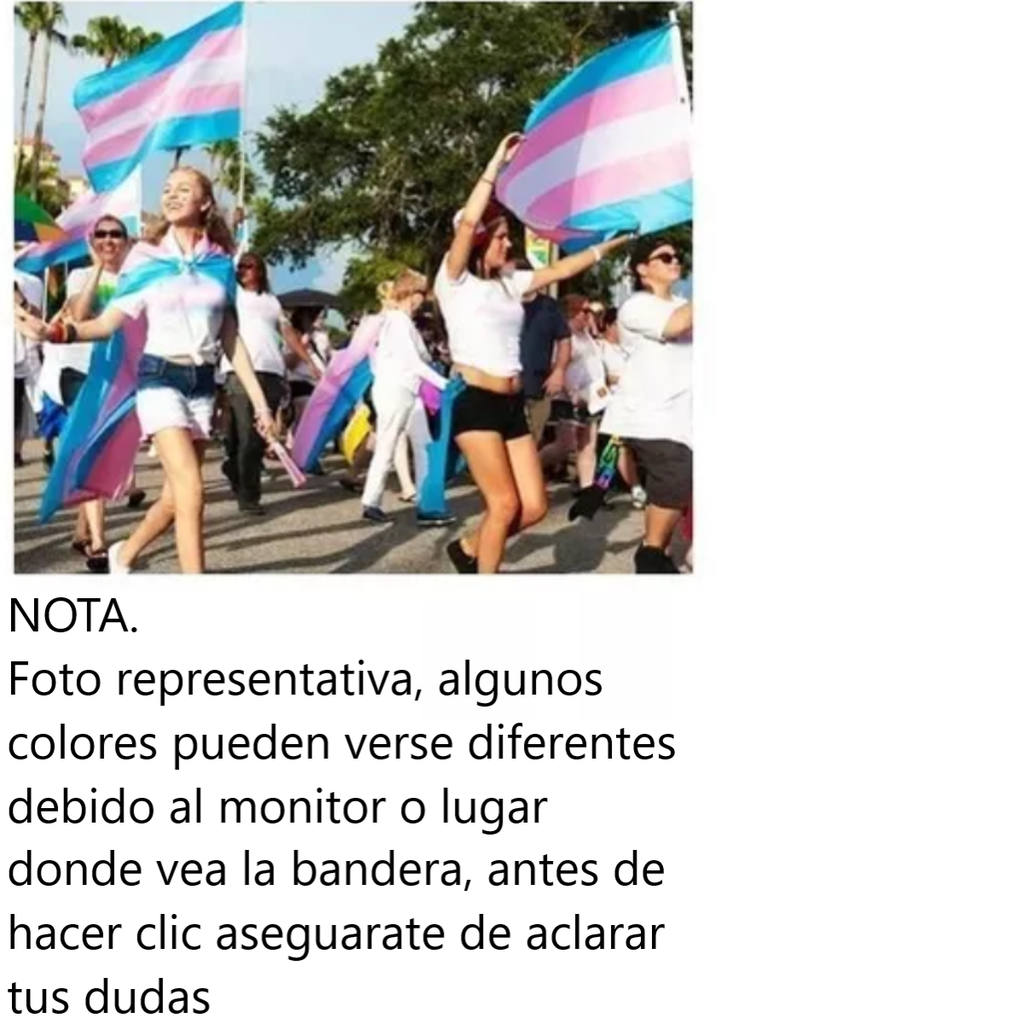 Bandera Transexual 90x150 Cm Orgullo LGBT