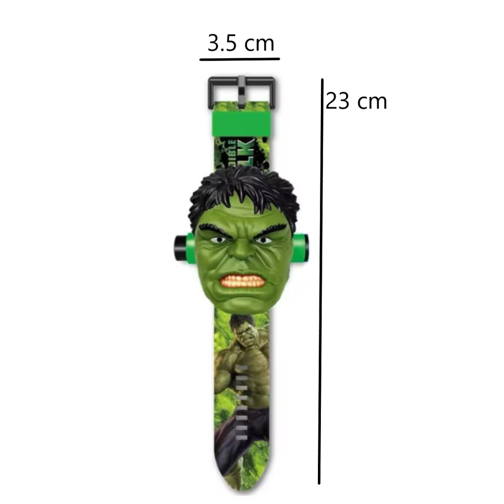 Reloj De Proyección Juguete Para Niños El Increíble Hulk
