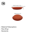 Plato De Polipropileno  Fp-7