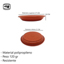 Plato De Polipropileno PLM-08