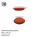 Plato Escurridor Para Maceta De Polipropileno Fp-09